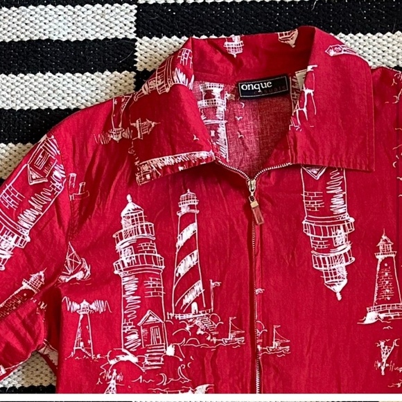 Onque retro cotton lighthouse zip jacket - Picture 15 of 16